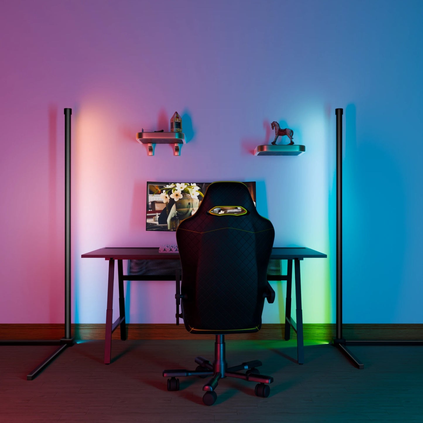 Smart RGB Floor Lamp With Music Sync