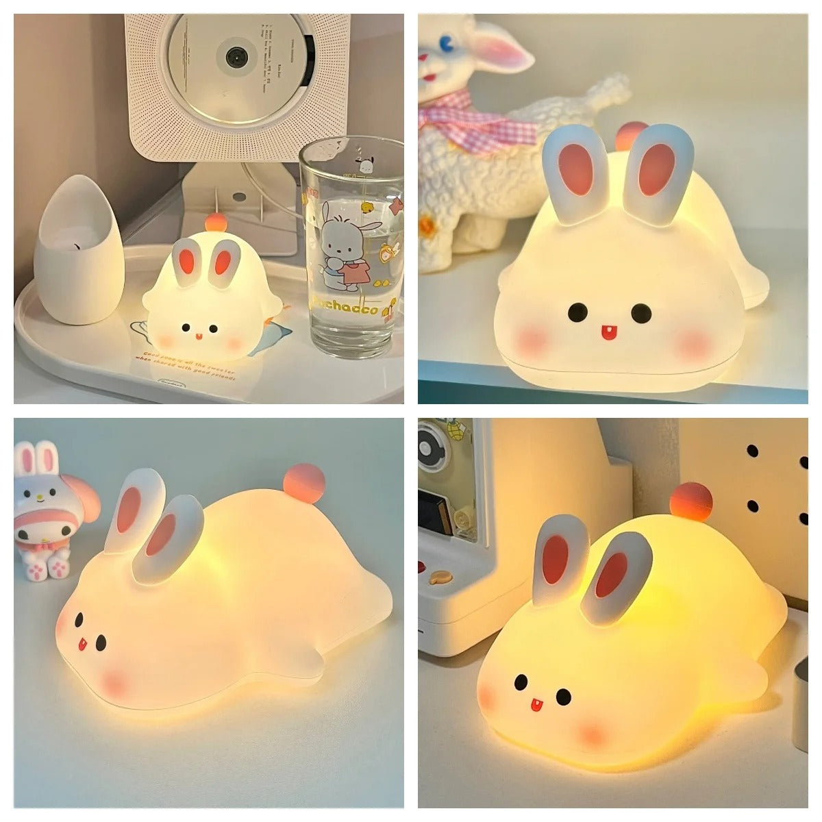 Cute Rabbit Silicone Night Light